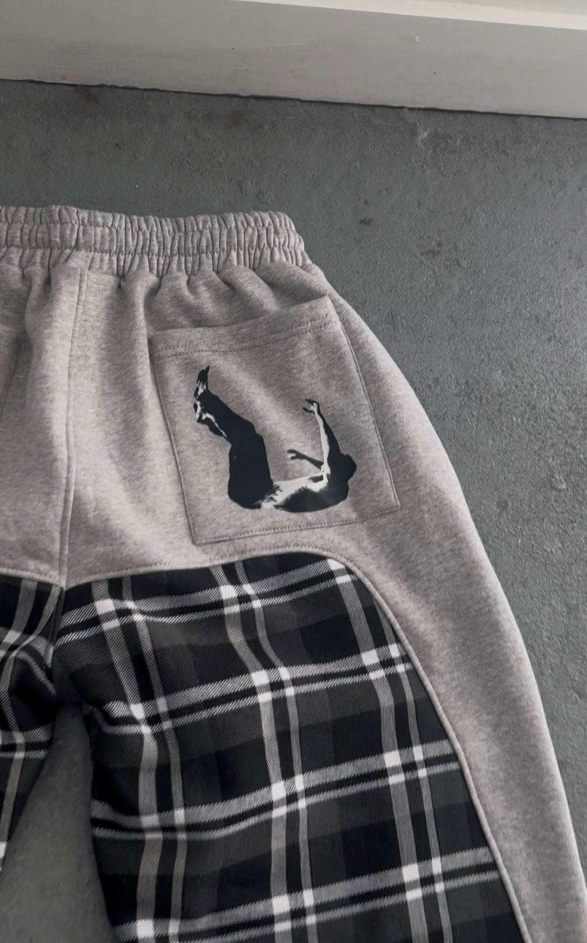 Pattern Joggers Black and White